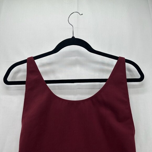 Lioness Bodysuit  Womens M Low Cut Adjustable Strap Sleeveless Backless Burgundy - Picture 3 of 11
